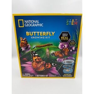National Geographic Butterfly Growing Kit STEM Biology Life Science Habitat NEW